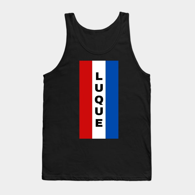 Luque City in Paraguay Flag Colors Vertical Tank Top by aybe7elf